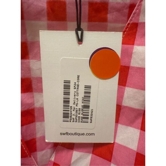 S/W/F halter neckline Mini Dress floral print Vacation Beach Wedding size S NWT - Picture 9 of 9